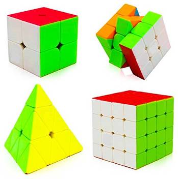 D Eternal Cube 2x2 3x3 4x4 And Pyraminx Pyramid Triangle High