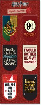 Mc Sid Razz Harry Potter Pack Of 6 Magnetic Bookmarks Bookmark