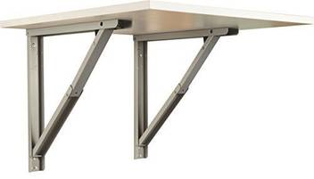 Menage Class Foldable Wall Mounted Table Bracket Color Silver Black As Per Availability Size 400 Mm 16 Stainless Steel Wall Shelf Price In India Buy Menage Class Foldable Wall Mounted Table Bracket Color