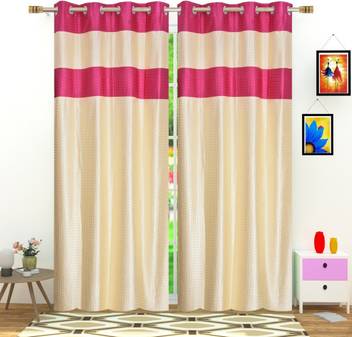 Pooja 217 Cm 7 Ft Polyester Door Curtain Pack Of 2 Buy Pooja