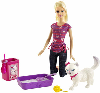 barbie puppy house playset