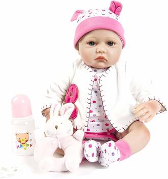 Sanydoll Reborn Baby Doll Soft Silicone 22inch 55cm Magnetic Lovely Lifelike Cute Lovely Baby Cute Baby Doll Red Hat Reborn Baby Doll Soft Silicone 22inch 55cm Magnetic Lovely Lifelike Cute Lovely