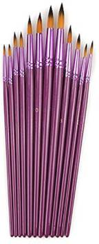 Flipkart.com | KNAFS 12 PCS Round Different Size Artist Fine Nylon Hair Paint  Brush Set for Watercolor Acrylic Oil Painting Brushes Drawing Art Supplies  Size: 1-12 -