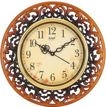 Ariel Analog 37 Cm X 37 Cm Wall Clock Price In India Buy Ariel Analog 37 Cm X 37 Cm Wall Clock Online At Flipkart Com