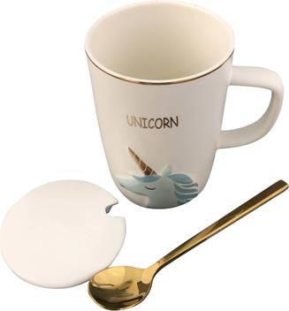 Ceramic Unicorn Coffee Mug With Lid Spoon Coffee Mug Ceramic Mug