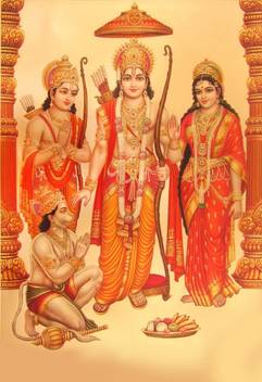 Lord Rama Shree Ram Darbar Ram Laxman Janki Sitaji And Hanuman Hanumanji Wall Poster Print On Art Paper 13x19 Inches Paper Print Art Paintings Posters In India Buy Art