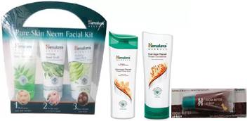 Himalaya Damage Repair Protein Shampoo Pure Skin Neem Facial Kit Damage Repair Protein Conditioner Coca Butter Lip Balm Price In India Buy Himalaya Damage Repair Protein Shampoo Pure Skin Neem Facial