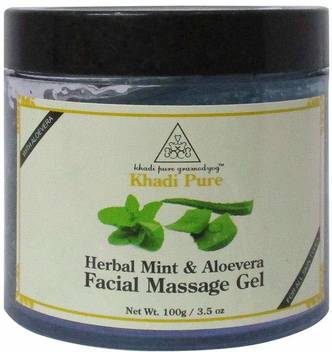 Khadi Pure Herbal Mint Aloevera Face Massage Gel 100g Price In India Buy Khadi Pure Herbal Mint Aloevera Face Massage Gel 100g Online At Flipkart Com