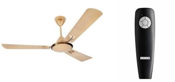 Usha Striker Galaxy Bright Gold Fan With Remote 1200 Mm 3 Blade Ceiling Fan