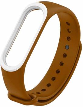 Veronic Mi Band 3 Dual Color Brown White Strap Replacement Strap For Mi Band 3 Smart Band Strap Price In India Buy Veronic Mi Band 3 Dual Color Brown White Strap