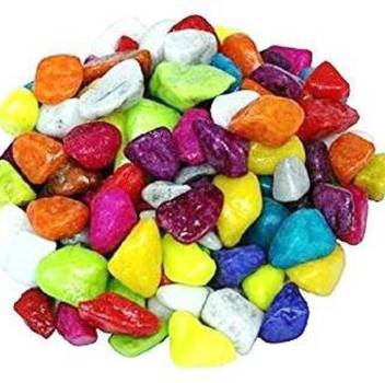 Srivaari Agro Organics Home Garden Decoration Multi Colour Stone