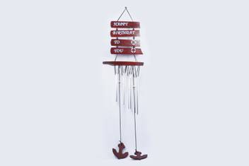 Crafts For You Feng Shui Home Positive Energy Wooden Windchimes For Balcony Bedroom With Good Sound Vastu Garden Decor Windchime With Printed Inspirational Quotes Wood Aluminium Windchime Price In India Buy