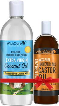 Wishcare Premium Cold Pressed Extra Virgin Coconut Oil 500 Ml
