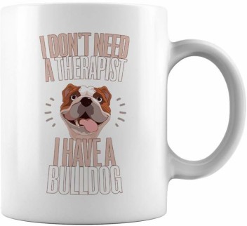 bulldog coffee mug