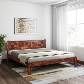 Induscraft Sheesham Wood Solid Wood King Bed Price In India Buy Induscraft Sheesham Wood Solid Wood King Bed Online At Flipkart Com
