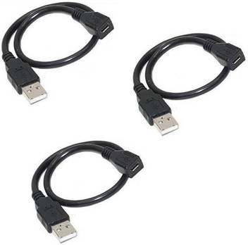 Capslock 1300 E2 E3 Fingerprint Scanner Micro Usb Female To Male Cable For Otg Morpho 3 Pcs 0 07 M Micro Usb Cable Capslock Flipkart Com
