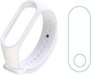 Khr Screen Guard For Mi Band 3 Screen Guard Band Straps Scratch Proof Screen Protector Soft Silicon Straps Khr Flipkart Com