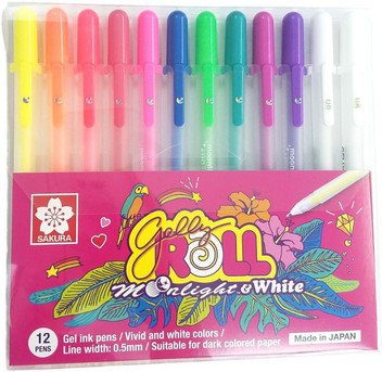 coloured gel ink pens