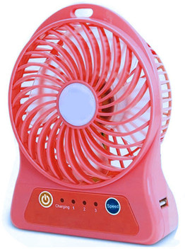 Mini Portable Cooling Fan Rechargeable Battery Fan Air Cooler Mini Fan for Car Outdoor Portable Fan USB Color : Blue