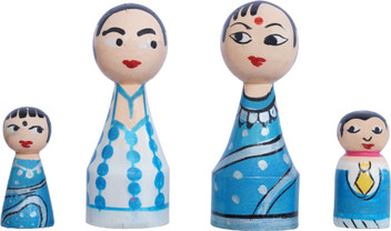 wooden indian dolls