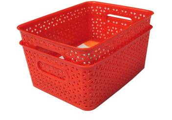 Fair Food Red Set Of 2 Storage Basket Price In India Buy Fair
