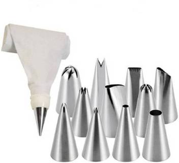Classic Deal 12 Piece Piping Bag Nozzles Cake Decorating Tool Set