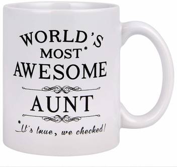 Sky Dot Birthday Unique Gift For Aunt Cool Gift Ideas Auntie Best Ever Birthday Coffee Cup For The Greatest Aunt S Birthdays Ceramic Coffee Mug Price In India Buy Sky Dot Birthday
