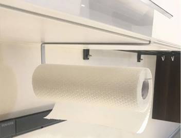 Rosette Paper Towel Hanger Underneath Cabinet Rack Holder Over The