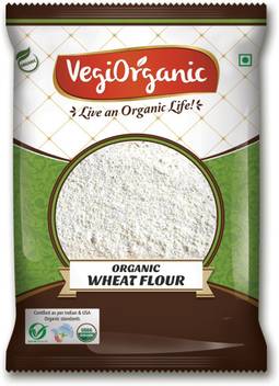 Vegiorganic Organic Chakki Fresh Atta Sharbati Wheat Flour 10kg