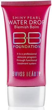 Swiss Beauty Professional Foundation Shiny Pearl Water Drop Blemish Balm Skin Care Cream Spf 15 Foundation Price In India Buy Swiss Beauty Professional Foundation Shiny Pearl Water Drop
