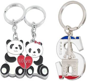 Mgp Fashion Romantic Love Couple Magnetic Cute Panda Black White With S Alphabet Letter Paris Eiffel Tower Theme Party Gift Girl Boy Men Women Keyring Combo Key Chain Price In India Get info of suppliers, manufacturers, exporters, traders of letter keychain for buying in india. women keyring combo key chain