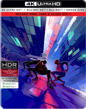 Spider Man Into The Spider Verse Steelbook 4k Uhd Blu Ray 3d