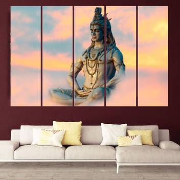 Kyara Arts Beautiful Lord Shiva Wall Paintings In Multiple Frames