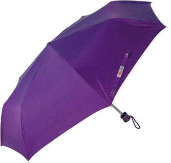Popy Silver Coated 3 Fold Purple Umbrella Buy Popy Silver