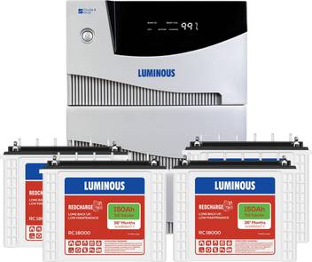 Luminous Cruze 4kva Inverter With Rc 18000 Battery 4 Batteries Tubular Inverter Battery Price In India Buy Luminous Cruze 4kva Inverter With Rc 18000 Battery 4 Batteries Tubular Inverter Battery Online At Flipkart Com