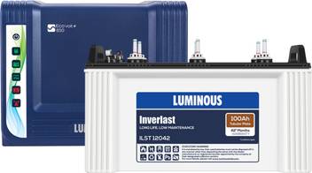 Luminous Eco Volt 650 With Ilst12042 100ah Tubular Battery Tubular Inverter Battery Price In India Buy Luminous Eco Volt 650 With Ilst12042 100ah Tubular Battery Tubular Inverter Battery Online At Flipkart Com
