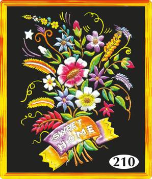Asianhobbycrafts Diy Emboss Painting Kit 210 Flower Bunch