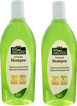 Indus Valley Bio Organic Growout Shampoo Set Of 2 For Hair