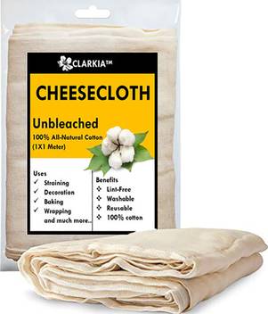 Clarkia Best Cheese Cloth Bleached Muslin Cloth Paneer Dahi Ka