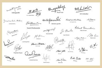 31 Celebrities Legend Gandhi Sachin Tendulkar Bhagat Singh Isaac Newton Albert Einstein Bill Gates B R Ambedkar A P J Abdul Kalam Etc Autographs Collection Poster Photographic Paper Decorative Educational Abstract Quotes Motivation