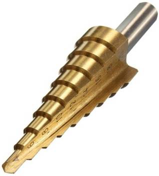 Inditrust 1 Pc Hss Tools Step Drill 4mm 22mm Drill Bit Set
