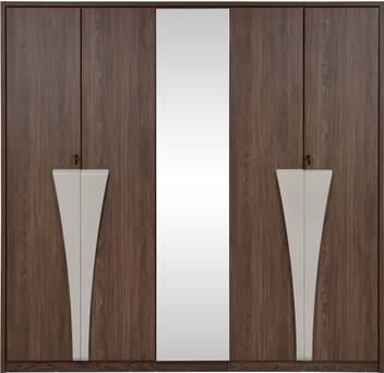 Evok Venezia Engineered Wood 5 Door Wardrobe Price In India