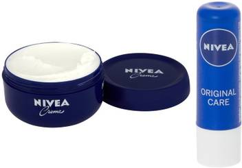 Nivea Blue Cream With Lip Balm Price In India Buy Nivea Blue Cream With Lip Balm Online At Flipkart Com In 1925, nivea remodeled its cream in a blue tin with a white logo. nivea blue cream with lip balm