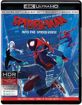Spider Man Into The Spider Verse 4k Uhd Blu Ray 3d Blu Ray Blu Ray Bonus Disc 4 Disc Box Set Region Free Price In India Buy Spider Man Into The Spider Verse 4k Uhd