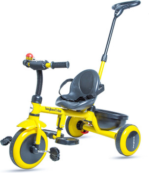 tricycle with push handle and seat belt