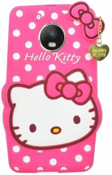 Aarnik Back Cover For 3d Cute Cartoon Hello Kitty Soft Silicone Back Case Cover For Moto E4 Plus Pink Aarnik Flipkart Com