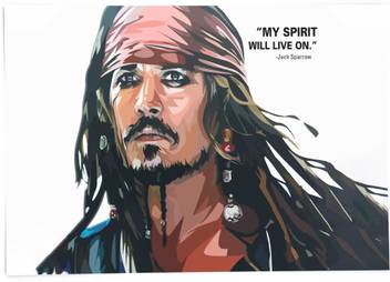 Jack Sparrow Motivational Wall Posters Paper Print Personalities
