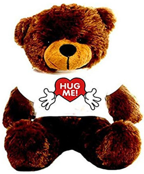 big teddy bear with chocolate