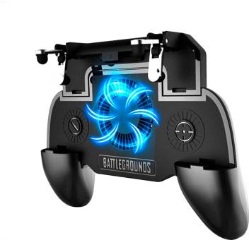Lifemusic Mobile Game Controller With Cooling Fan And Inbuilt Powerbank For Fortnite Pubg Mobile Gaming Joysticks Charging Gamepad Hand Grip Holder - 