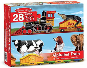animal puzzle train